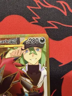 N's Zoroark ex 189/159 Sv09: Journey Together Gold Full Art Hyper Rare Pokemon - Image 3