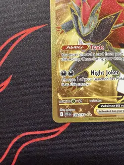 N's Zoroark ex 189/159 Sv09: Journey Together Gold Full Art Hyper Rare Pokemon - Image 5