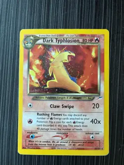 Dark Typhlosion 10/105 Neo Destiny Holo Rare English Damaged - Image 1