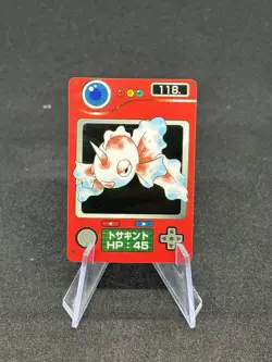 1997 Goldeen Pokemon Zukan Mini Card Japanese No.118 Nintendo - MP 🔥 - Image 1