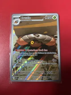 Crustle - Illustration Rare Holo SV10: Destined Rivals 186/182 LP Pokemon NM - Image 1