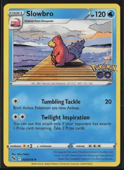 Slowbro 020/078 Pokemon Pokemon GO Uncommon Near Mint - Image 1
