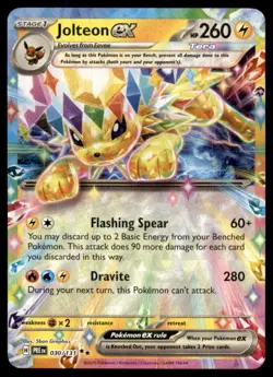 Jolteon ex 030/131 Holo Double Rare Prismatic Evolutions Pokemon Near Mint - Image 1