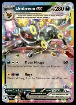 Umbreon ex 060/131 Holo Double Rare Prismatic Evolutions Pokemon Near Mint - Image 1