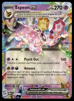 Espeon ex 034/131 Holo Double Rare Prismatic Evolutions Pokemon Near Mint - Image 1