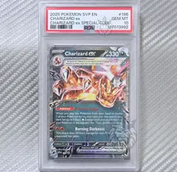 Charizard ex Black Star Promo PSA 10 📈 2025 Pokemon SVP Special Collection 196 - Image 1