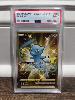 2021 Pokemon Celebrations Shiny Mew 025/025 Holo - PSA 9 - Image 1