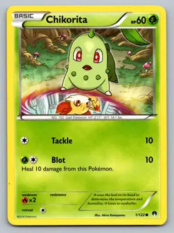 Pokemon TCG XY - BREAKpoint Chikorita 1/122 - Image 1