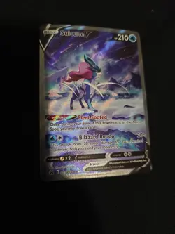 2023 Pokemon Crown Zenith Suicune V Galarian Gallery GG38/GG70 Rare Holo - Image 1