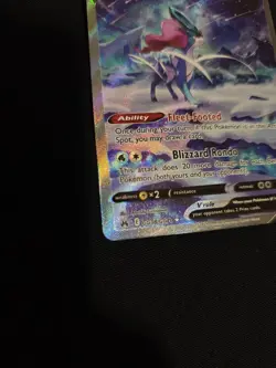 2023 Pokemon Crown Zenith Suicune V Galarian Gallery GG38/GG70 Rare Holo - Image 2