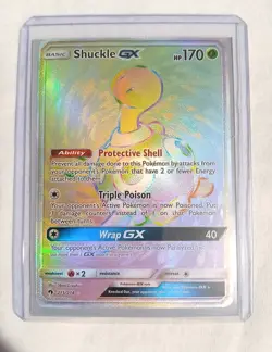 Pokemon Shuckle GX 215/214 SM-Lost Thunder Hyper Rare Full Art Holo ENG NM - Image 1