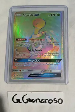 Pokemon Shuckle GX 215/214 SM-Lost Thunder Hyper Rare Full Art Holo ENG NM - Image 2