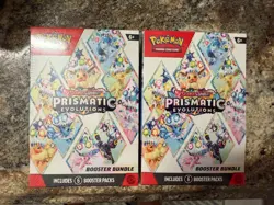Pokemon Scarlet & Violet prismatic evolutions booster bundle lot of 2 - Image 1