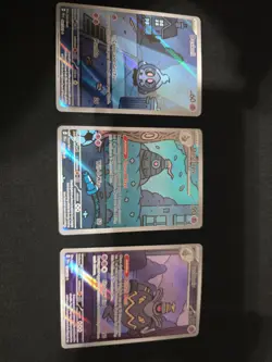 Pokemon TCG Shrouded Fable Dudkull, Dusclops, & Dusknoir Illustration Rare Set - Image 1
