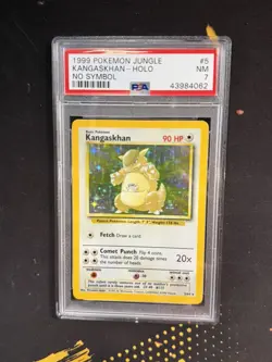 1999 POKEMON JUNGLE NO SYMBOL #5 KANGASKHAN-HOLO PSA 7 VINTAGE - Image 1