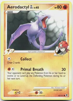 Aerodactyl GL 55/111 Common Rising Rivals Pokemon Near Mint - Image 1