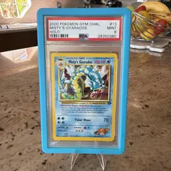 Pokemon Gym Challenge Misty's Gyarados 13/132 Holo Unlimited PSA 9 2000 - Image 1