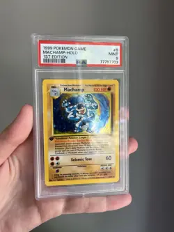 Machamp 1999 Pokemon Game Holo 1st Edition #8 PSA 9 MINT - Image 1