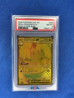 2026 Pokemon Mega Dragonite ex 295/217 Ascended Heroes Hyper Rare PSA 8 - Image 1