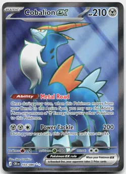 Cobalion ex 103/086 Ultra Rare Chaos Rising Pokemon Near Mint - Image 1