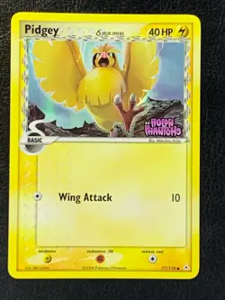 Pidgey 77/110 Holo Pokemon Ex Holon Phantoms - Image 1