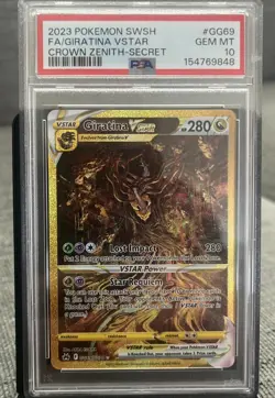2023 POKEMON SWORD & SHIELD CROWN ZENITH SECRET FULL ART/GIRATINA VSTAR PSA 10 - Image 1