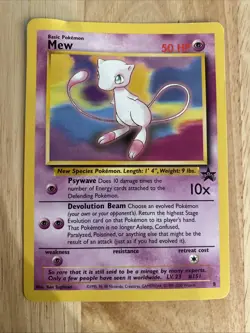Pokemon TCG Mew Promo #8 Pokemon Promos 8 Regular Promo - Image 1
