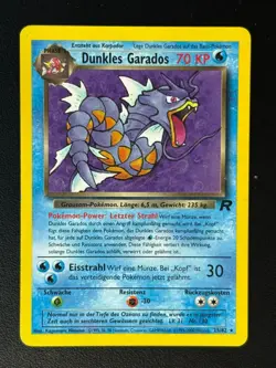 Dunkles Garados 25/82 Team Rocket Deutsch VG Pokemon - Image 1