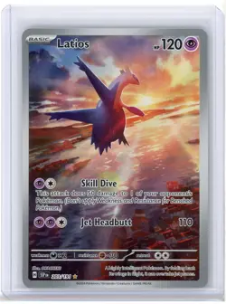 Pokemon 2024 Latios 203/191 SV08 Surging Sparks Holo Illustration Rare - Image 1
