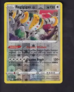 Regigigas 130/189 Holo Rare Astral Radiance Pokemon Reverse Holo Near Mint - Image 1