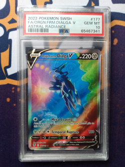 2022 POKEMON ASTRAL RADIANCE #177 FA/ORGN.FRM.DIALGA V PSA GEM MT 10 - Image 1