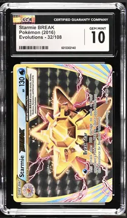 ‼Pokemon Starmie BREAK 32/108 Evolutions Holo GRADE 10~FAST SHIP SHOOT OFFER💨 - Image 1