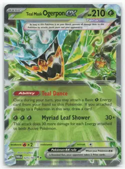 Pokemon SV06: Twilight Masquerade #025/167 Teal Mask Ogerpon ex - Image 1