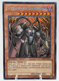 Steelswarm Longhorn - HA06-EN016 - Secret Rare - 1st Edition - HOLO - Yugioh! - Image 1