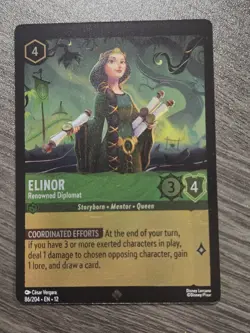 Disney Lorcana TCG Elinor - Renowned Diplomat 86/204 Foil Wilds Unknown - Image 1