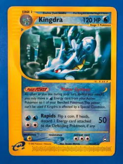 Pokemon TCG Cards Kingdra 19/147 Aquapolis Rare Non Holo 2002 HP - Image 1