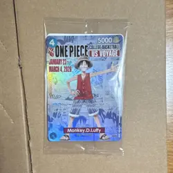 Bandai Namco One Piece Card Game Monkey D. Luffy US Voyage 2026 Promo Foil - Image 1