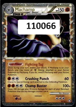 (110066) MACHAMP PRIME 95/102 Ultra Rare Holo HGSS Triumphant Pokemon Card - Image 1