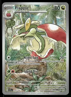 Pokemon Cards Flapple 210/191 Surging Sparks Illustration Rare NM - Image 1