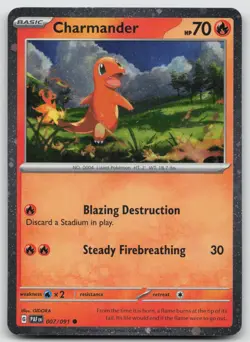 Charmander - (Cosmos Holo) Common Miscellaneous Cards & Products 007/091 Holo NM - Image 1