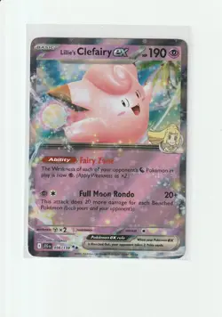 Lillie's Clefairy ex 056/159 Journey Together Double Rare Pokemon Card Near Mint - Image 1