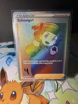 Schoolgirl Full Art 277/264 Rainbow Rare Fusion Strike Pokemon TCG Card - Image 1