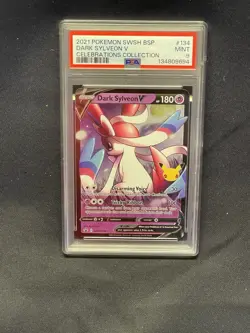 Dark Sylveon V SWSH134 SWSH: Sword & Shield Promo Cards Holo Pokemon PSA 9 - Image 1