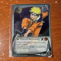 Sealed Naruto CCG Naruto Uzumaki PR us001 Foil Drastic Reversal Promo Card - Image 1