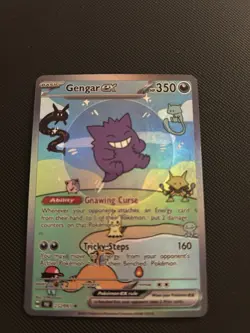 Gengar EX Pokemon Card Display Art Card Textured - Image 1