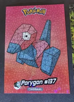 PORYGON - POKEMON CRYSTAL CARD COLLECTION CRACKED ICE HOLO - Image 1
