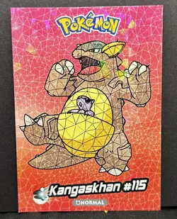KANGASKHAN - POKEMON CRYSTAL CARD COLLECTION CRACKED CCG ICE HOLO - Image 1