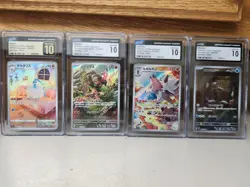 Pokemon 4 Card CGC Graded Lot Japanese - Image 1