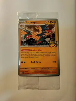 Archeops Fossil Field Museum Pokemon Card Exclusive (sealed) - Image 1