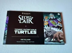 MTG Secret Lair TMNT VHS Villains- foil - sealed - FREE SHIPPING - Image 1